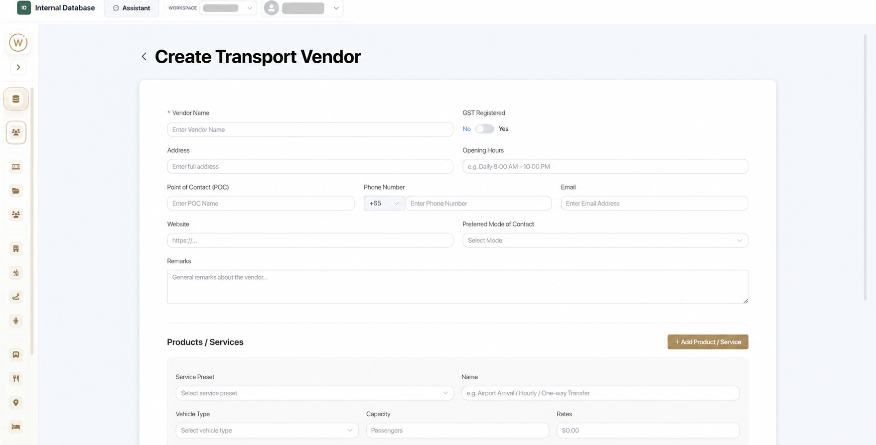 Record Management: Structured records for the details that matter to the team. Sensitive information obscured.