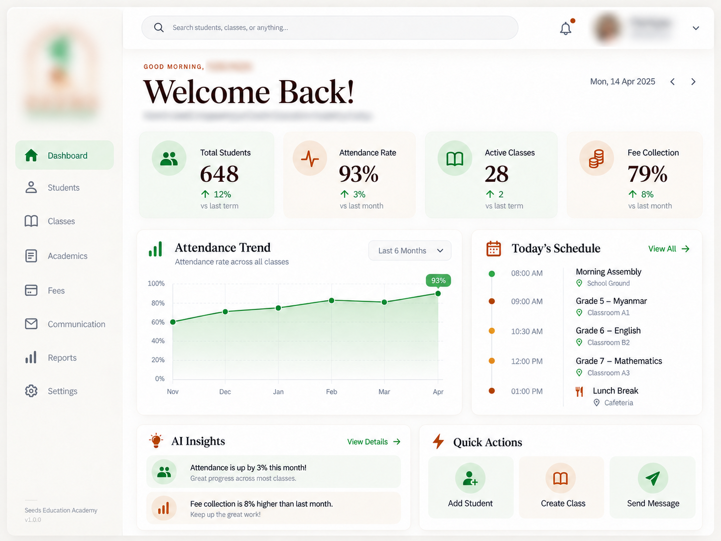 School Management Platform